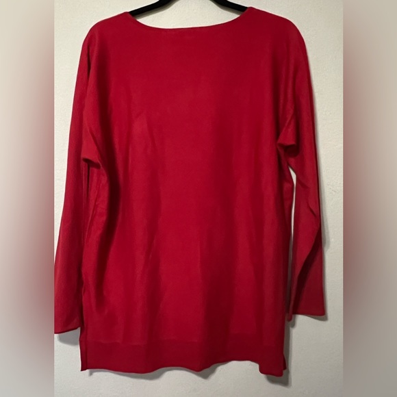G - Michael Kors Red Knit Sweater - Picture 2 of 5
